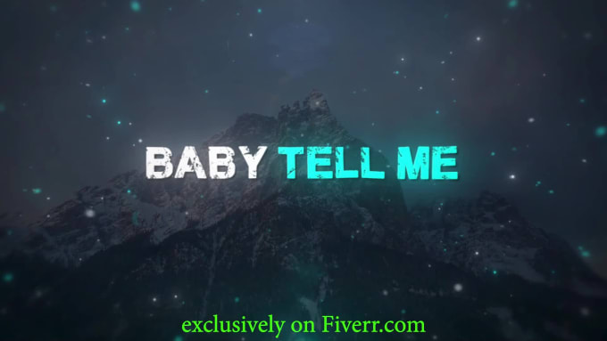 animated lyric video maker fiverr