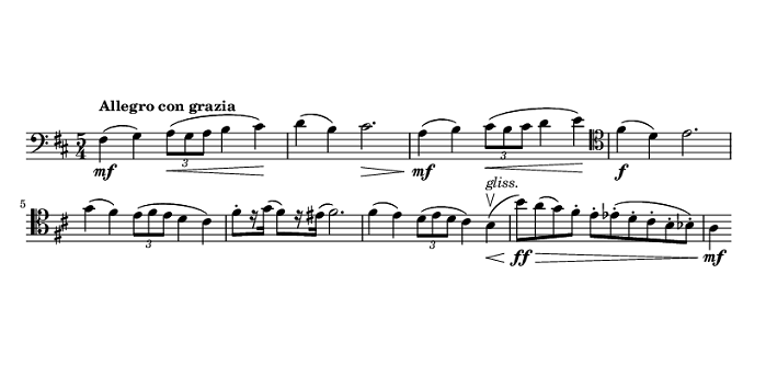 music bar notes