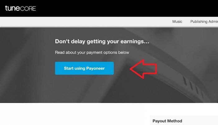 tunecore payout METHOD