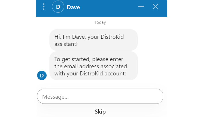 how contact DISTROKID SUPPORT