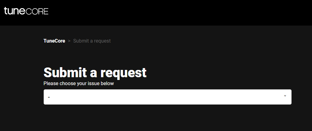tunecore HELP CONTACT