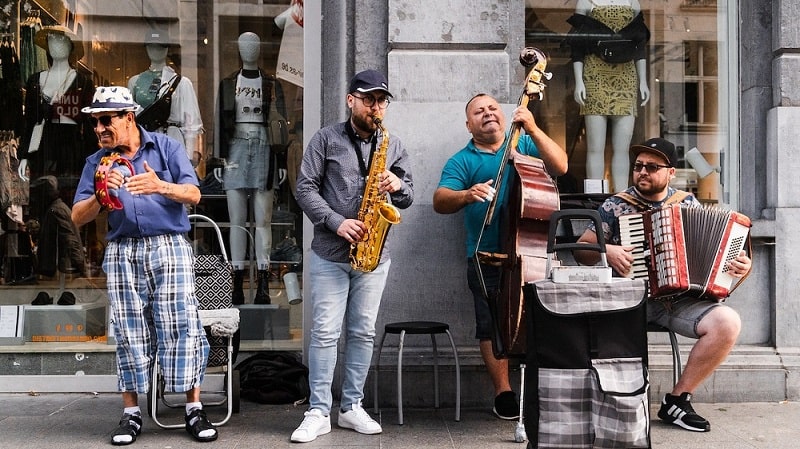 is busking illegal