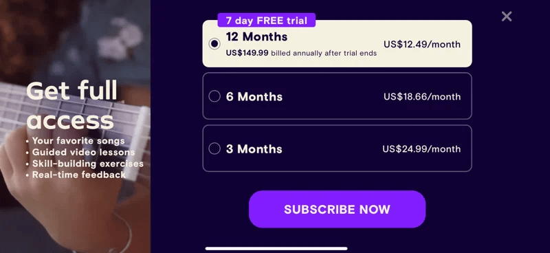 how long simply guitar FREE