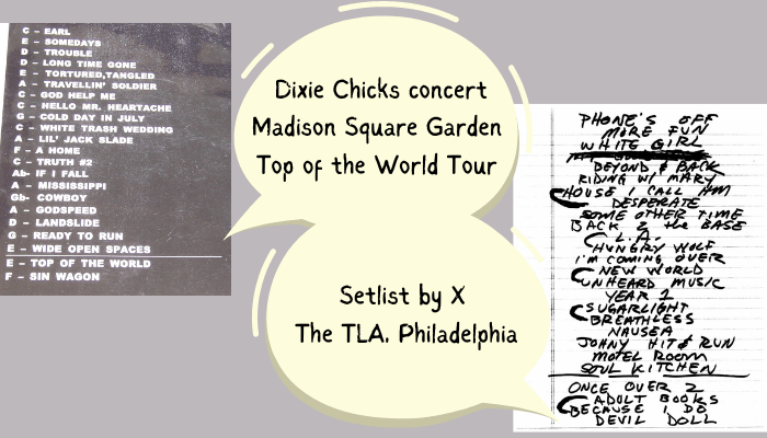 setlist example